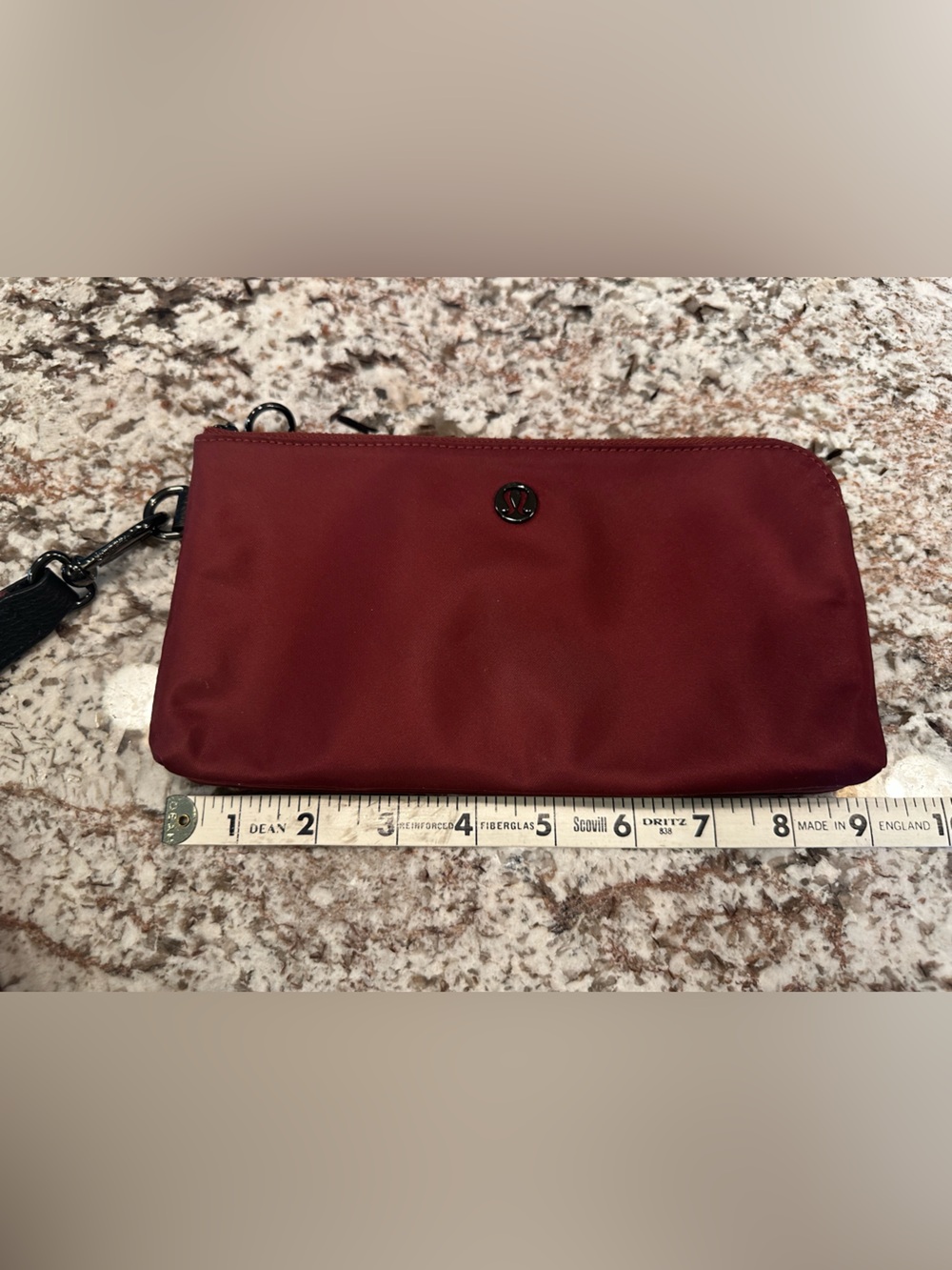 Lululemon Burgundy Wristlet Pouch - Picture 7 of 8